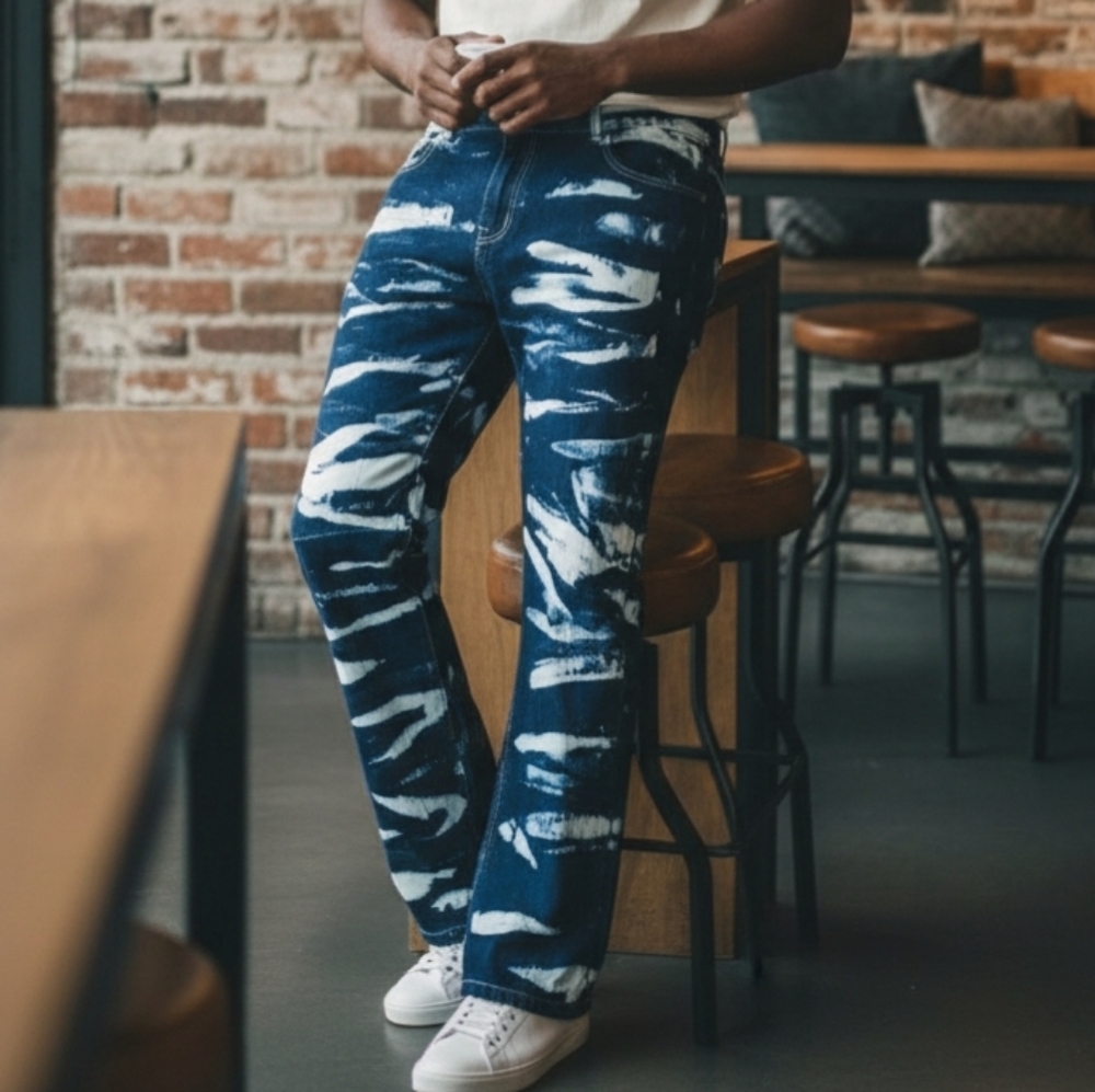 Grindhouse Denim Men's Acid-wash Jeans size 40 x 33